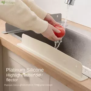 YOLOGO 1 / 2 Tấm vách ngăn nước, có cốc hút Bể bơi Bồn rửa chống dầu vách ngăn bảo vệ, Đồ dùng nhà bếp bằng silicon Màn hình chống nước Tiện ích nhà bếp
