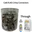 100 CÁI Cat6 UTP FTP Plug Soet Network Đầu nối cáp Ethernet Lắp đặt dễ dàng Mô-đun cho văn phòng tại nhà thông minh Đẹp