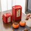 Hồng Ruyi Quả Hồng Nồi Cưới Kẹo Nồi Trà Nồi Gốm Đám Cưới Nhỏ Kẹo Nồi Hộp Quà Tặng Bộ Trà Lưu Niệm UZVE