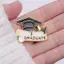 PNPIA- Tốt Nghiệp Men Trâm Cài Mũ Cử Nhân Phong Cách Pin Tốt Nghiệp Quà Tặng Cho Sinh Viên Tốt Nghiệp Túi Ve Áo Huy Hiệu Lời Chúc Tốt Nhất Trang Sức Cho Bạn Bè
