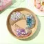 Đồ chơi Fidget hình thức ăn 3 chiếc Bộ bánh bao trong suốt lấp lánh với đồ chơi giảm căng thẳng hấp cho chất độn túi dự tiệc