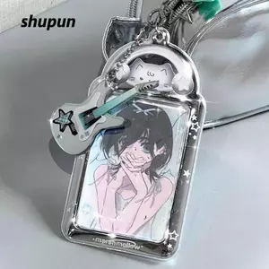 SHUPUN Idol Photo Protection, Giá đỡ Photocard trong suốt bằng nhựa PVC, Thẻ ảnh 3 Inch dễ thương Móc khóa lò xo Khung ảnh Kpop