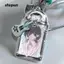 SHUPUN Idol Photo Protection, Giá đỡ Photocard trong suốt bằng nhựa PVC, Thẻ ảnh 3 Inch dễ thương Móc khóa lò xo Khung ảnh Kpop