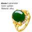 MIC _ Open Ring Có Thể Điều Chỉnh Giả Chalcedony Đá Quý Nhân Tạo Hợp Kim Retro Mở Vòng Có Thể Điều Chỉnh Cho Sinh Nhật