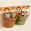 Giỏ dệt WANYEDI, Giỏ treo tường dệt rỗng bằng tay, Tay cầm thoải mái Giỏ đựng đồ dệt mây giả Lưu trữ tại nhà