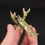 Ziyulinyuk Đồng Nguyên Crayfish Trang Trí Vintage Động Vật Bút Để Bàn Trang Trí Thủ Công Bộ Sưu Tập Tôm Hùm Các Bức Tượng Trà Thú Cưng VN