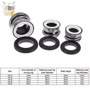 104 Series CE / CA / NBR 12 15 18 20 25mm Phốt trục cơ cho máy bơm nước ELWW