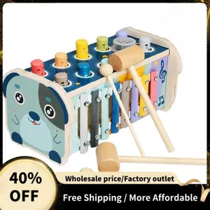 Tay Gõ Piano Xylophone Gỗ Đồ Chơi Trẻ Em Động Vật Chó 8 Tông Màu Khác Nhau Với Âm Nhạc Giáo Dục Sớm Quà Tặng Cho Trẻ Em