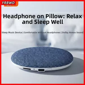 Loa Gối YRBWD, Loa Gối Phòng Ngủ Không Dây Bluetooth 5.4 Tiếng Ồn Trắng, Âm Thanh Mềm Xung Quanh Siêu Mỏng Type-C Sạc Đầu Giường Loa Hỗ Trợ Giấc Ngủ Sử Dụng Phòng Ngủ
