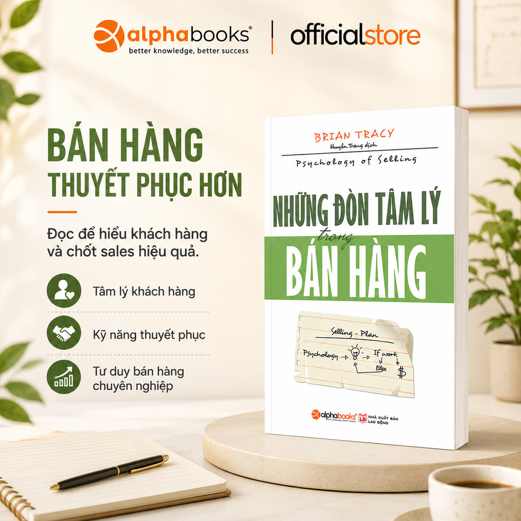 Sách - Những Đòn Tâm Lý Trong Bán Hàng - Brian Tracy (Alpha Books)