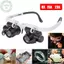 Kính lúp PUSKY 8X / 15X / 23X Máy làm đồng hồ Jeweler có đèn LED Kính lúp kính thiên văn đọc sách Kính mắt VN