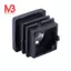 Nắp ống vuông Đầu ống Chèn phích cắm M8 Chủ đề 20x20mm 20 chiếc Đen
