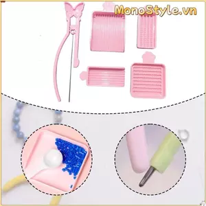 Bộ 3-5 cái nhíp kim đơn và hạt cầu chì, dụng cụ handmade hiệu quả cho đính cườm