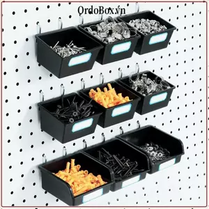 Thùng Pegboard ORDOBOX, Móc Pegboard PP, Giá đỡ