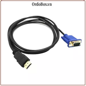 ORDOBOX 1.8M 6FT Bộ Chuyển Đổi Chất Lượng Cao Multime HDMI Sang VGA Cho HDTV PC Laptop