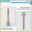 7 Bu lông gắn mặt bích lục giác thân ga phía trên cho Ram 1500 2013-2026 2014-26 6512338AA 06512338AA