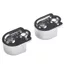2 Chiếc Tủ Quần Áo Đường Sắt Móc Treo Cần Ổ Cắm Hỗ Trợ Ống Đầu Tròn Giá Đỡ