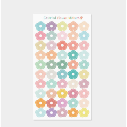 [Combo 3]Set 50 miếng dán sticker trái tim màu pastel TE63 nhãn dán niêm phong, trang trí, hộp quà tặng