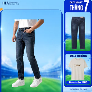 Quần Jeans Nam HLA Cotton Co Giãn – Dáng Đứng Chuẩn Form