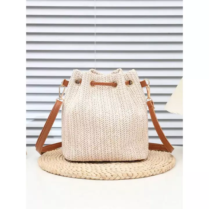Women's PU Leather Straw Bag – for the Beach – 3