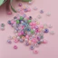 100 Chiếc Acrylic Kẹo Kem Màu Séc Thủy Tinh Lỗ Tròn Hạt DIY Trang Sức Làm Vòng Tay Vòng Cổ Handmade Needlework Phụ Kiện