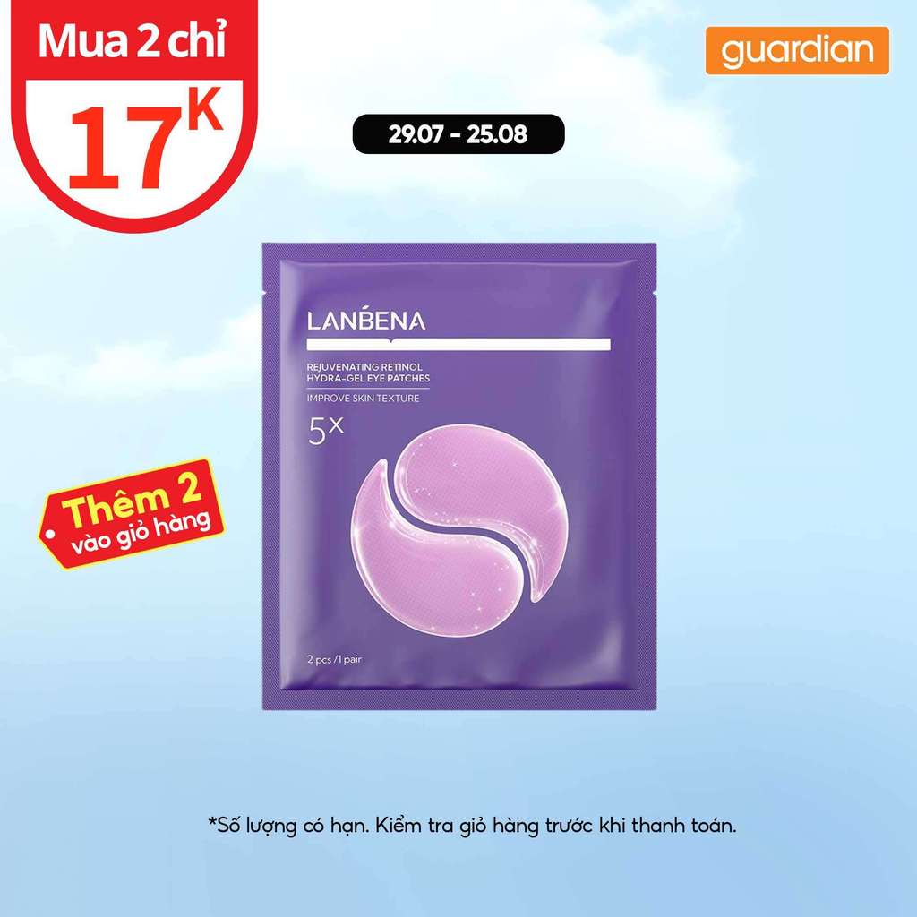 Mặt Nạ Mắt Lanbena Rejuvenating Retinol Hydra-Gel Eye Patches 14Pcs