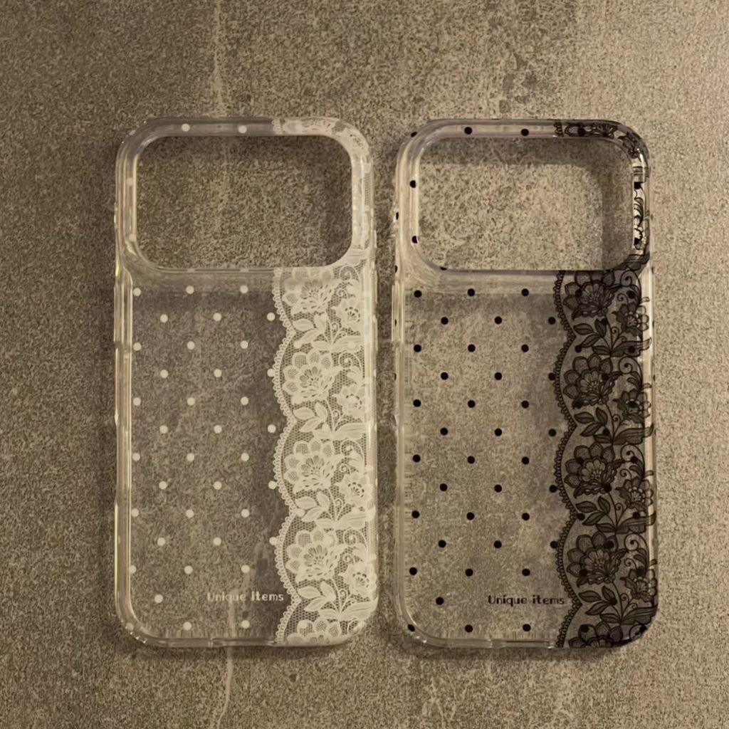 Ốp lưng mới họa tiết ren chấm bi thời trang cho iPhone 17 16 15 14, chống trầy xước 1213 | BigBuy360 - bigbuy360.vn