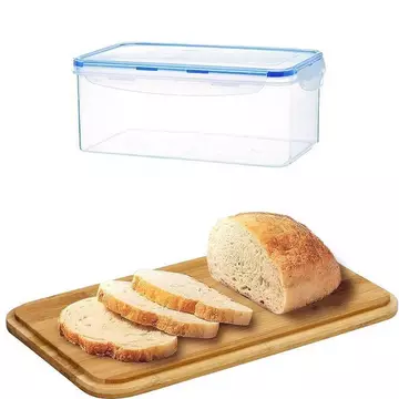 [BaiPesmon] Hộp đựng bánh mì bằng nhựa Hộp đựng thực phẩm kín khí Hộp đựng bánh mì kẹp có nắp Hộp đựng bánh mì Loaf Hộp đựng bánh mì Nhà bếp sắp xếp mới