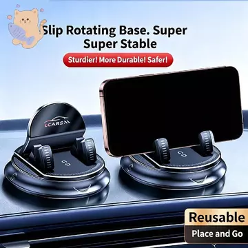 Giá đỡ điện thoại ô tô xoay 360 độ cho bảng điều khiển, Giá đỡ kính chắn gió, Giá đỡ điện thoại cho ô tô có đế chống trượt, Giá đỡ điện thoại di động trên ô tô để điều hướng và xem