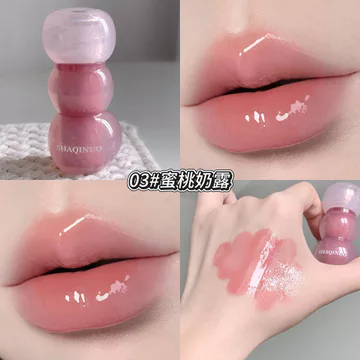 Bột Dudu ~ SHAQINUO Trong Suốt Nước Bóng Son Bóng Nước Gương Bóng Son Bóng Dưỡng Ẩm Dưỡng Ẩm Tăng Cường Môi Thủy Tinh Son Bóng