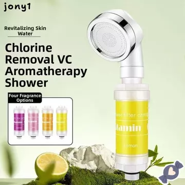 Bộ lọc nước đầu vòi hoa sen THUY, Khử clo Hỗn hợp với vòi hoa sen Vitamin C thơm, Bộ lọc chống bỏng thời trang Tạp chất Máy lọc vòi hoa sen hoa oải hương Máy lọc nước