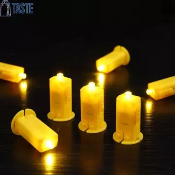 TASTE 10 Chiếc Đèn Lồng Đèn LED Wick, Đèn Tích Hợp Đèn Lồng Điện Tử, Phụ Kiện Đèn Lồng Màu Vàng DIY Chất Liệu Thu Nhỏ bấc Đèn Đèn Đèn Đèn Đèn Lồng Giấy