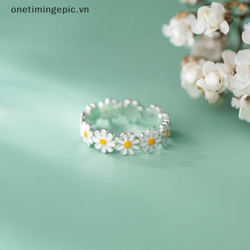 VFZ Vintage Hoa Nhẫn Nữ Dễ Thương Hoa Nhẫn Có Thể Điều Chỉnh Mở Ngón Tay Nhẫn Cưới Đính Hôn Nhẫn Xu Hướng Nữ Trang Sức OTE