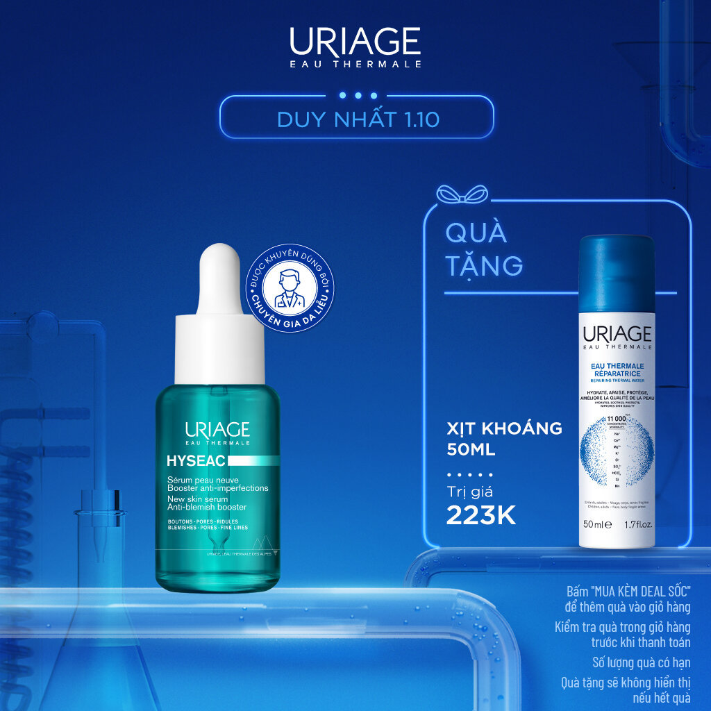 Serum giảm mụn, kháng khuẩn, giảm nhờn HYSEAC SÉRUM BOOSTER ANTI-IMPERFECT 30ml