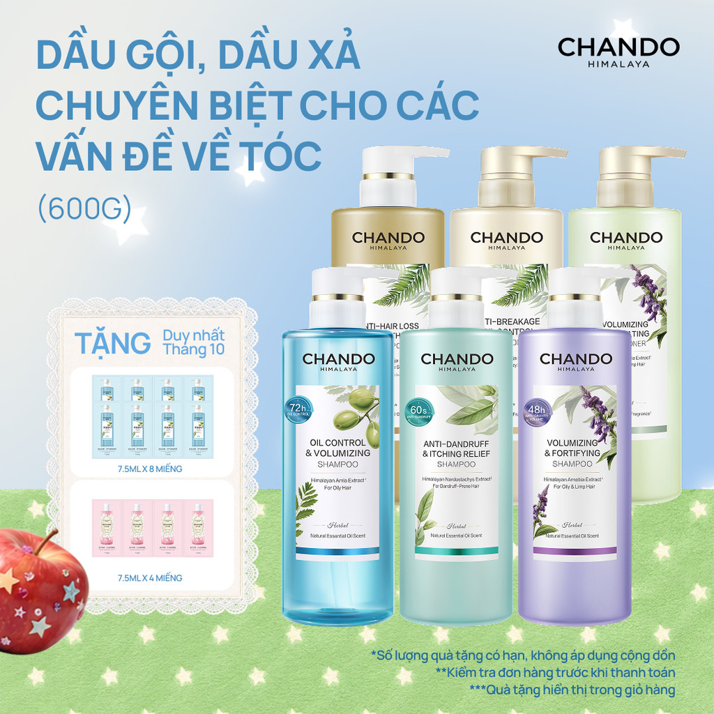 [LIVE] Dầu gội/xả nhiều phân loại Chando Himalaya 200g/600g
