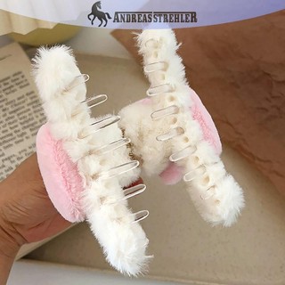Onetimingfine Búp Bê Sang Trọng Gấu Trúc Tóc Móng Vuốt Thời Trang Hoạt Hình Phong Cách Hàn Quốc Động Vật Kẹp Acrylic Kích Thước Lớn Mùa Đông Chữ Thập VN