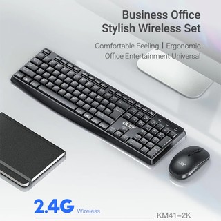 Bộ chuột bàn phím không dây Acer KM41-2K, Kết nối không dây 2.4G, Chống bắn, Siêu mỏng, dành cho máy tính và máy tính xách tay