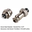 YRBWD 10 Bộ Đầu Nối Hàng Không, Phích Cắm Hàng Không 4 Pin 12 Mm, Linh Kiện Điện Tử Chống Thấm Nước 5A GX12 Ổ Cắm Kết Nối Khung Điện