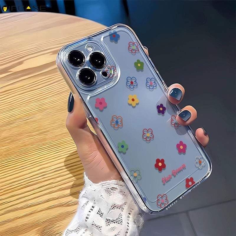 Dành Cho Xiaomi 15 14 14T 13 13T 12 12S 12T 12X 11T Mi 11 11i 10 10T 10S Pro Lite Ultra Mix 4 Ốp Điện Thoại Dễ Thương Nhiều Màu Sắc Dòng Hoa Tươi Mùa Hè Trong Suốt Vỏ Mềm