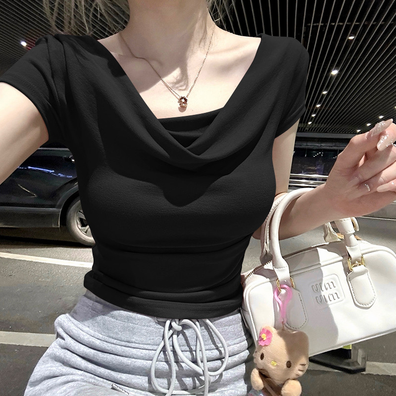Áo thun ngắn tay dành cho nữ mùa hè, thoáng mát và đơn giản, phù hợp cho những ngày nóng