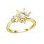Treeling Gold Tone Hoa Hướng Dương Spinner Nhẫn Có Thể Điều Chỉnh Đồng Trang Sức Cho Nữ Lo Âu Giảm Căng Thẳng Giảm Phụ Kiện