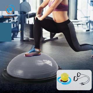 Bóng tập cân bằng thương hiệu Dovewill, bóng bán nguyệt cho luyện tập, kèm theo dây kháng lực và bộ bơm hơi,Bóng tập thể dục YOGA