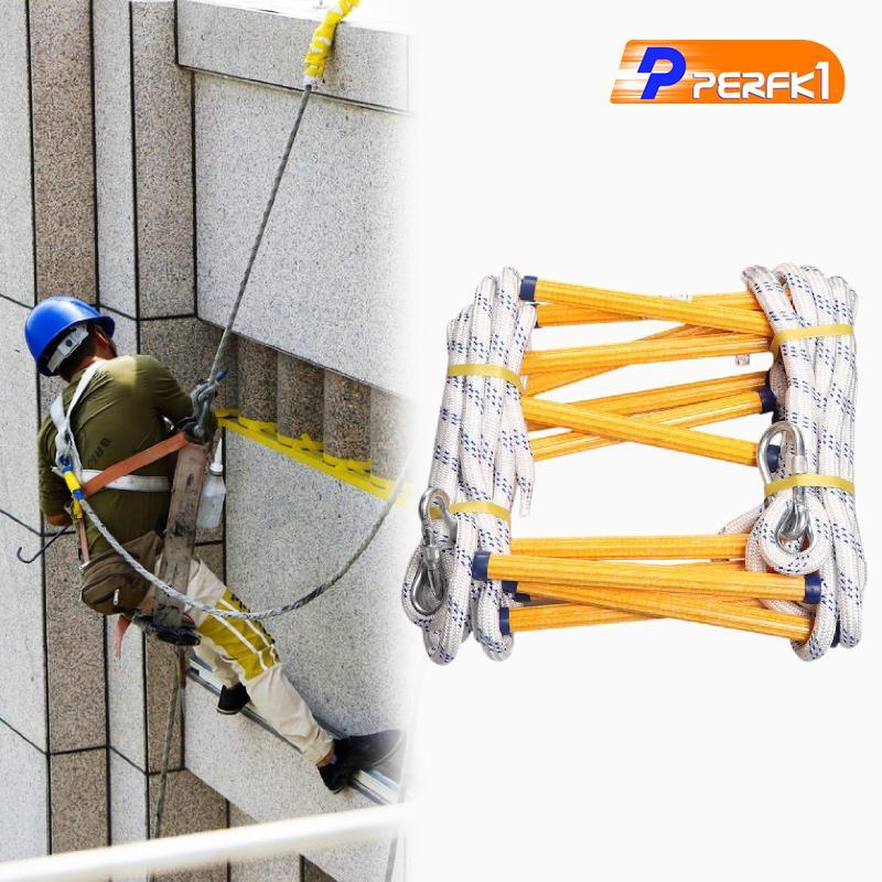 Thang thoát hiểm 16ft, thang dây bền có móc để thoát hiểm an toàn trong trường hợp khẩn cấp