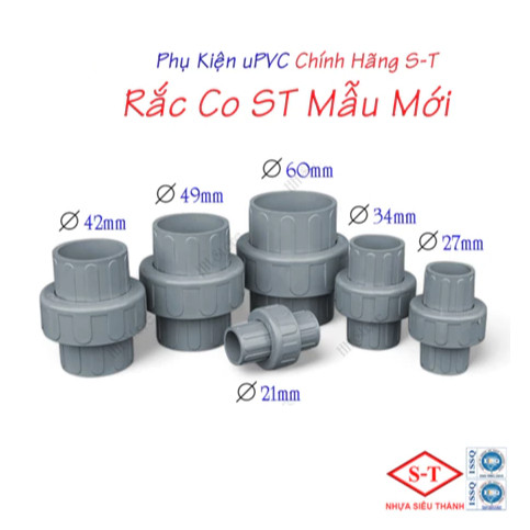 Racco, Rắc Co, Khớp Nối Sống, khớp nối ren, Zacco phi 21, 27, 34, 42mm. Hàng Chính Hãng