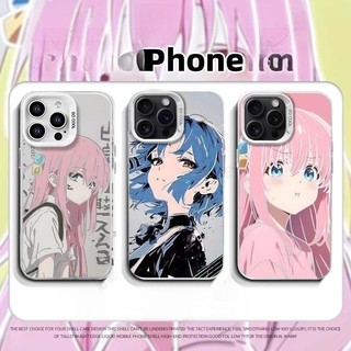 Ốp Điện Thoại Anime Bocchi The Rock Cho IPhone 16E 11 15 16 Pro Max Plus Matte Hard Laser IMD Cover