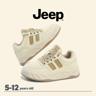 JEEP Giày Trẻ Em Da Ấm Áp Bé Trai Bé Gái Thấp-Top Thoải Mái Phù Hợp Với Giày Thông Thường Linh Hoạt