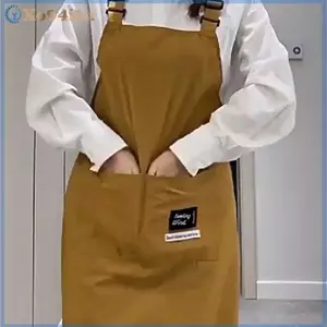 XOITU Hộ Gia Đình Tạp Dề Vải Chống Dầu Có Thể Lau Tay Nhà Bếp Nấu Ăn Nam Nữ Trưởng Thành Có Túi Dụng Cụ Cà Phê Thời Trang Trên Tạp Dề VN