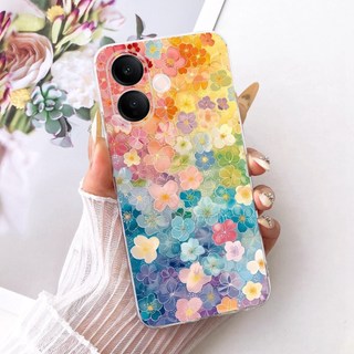 Dành Cho Vivo V60 Lite 4G 5G Mới Thanh Lịch Họa Tiết Mèo Vỏ Vivo V60 V60lite Silicon Mềm TPU Vỏ Điện Thoại