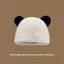 FEDAOG Mũ Nữ Đáng Yêu, Chu Vi Đầu 58-60cm Có Tai Sang Trọng Tai Gấu Dễ Thương Beanie, Mũ Bảo Vệ Tai 8 Màu