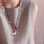 Dễ Thương Bề Mặt Mịn Mờ Màu Hoạt Hình Ngựa Nhiều Màu Hạt Mặt Dây Chuyền Nelaces Dành Cho Nữ Dây Điều Chỉnh Dây Áo Len [Mina]